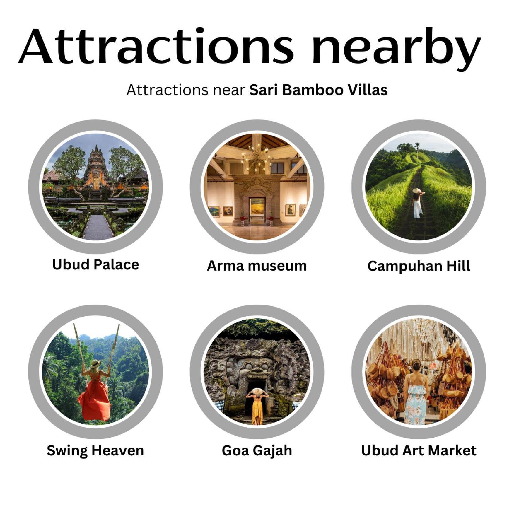 Sari Bamboo Villas Убуд Экстерьер фото